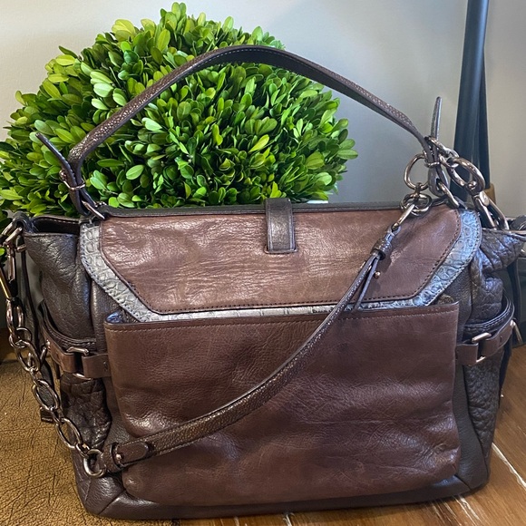 Coach Rare Pinnacle Eva Croc Embossed Handbag - Picture 8 of 12